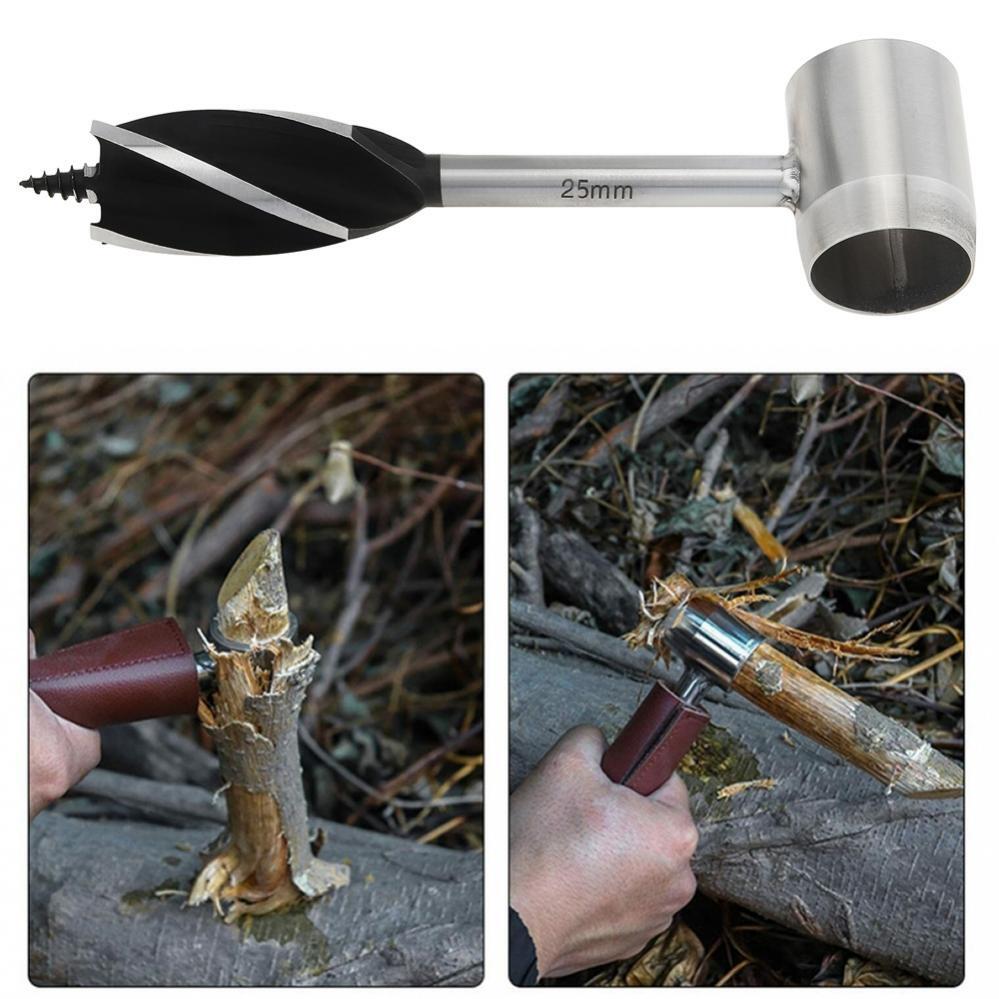 Bushcraft Hand Auger Settlers Wrench Manual Hole Drill for Survival & Camping US