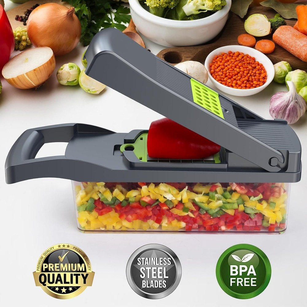 Compact Vegetable Chopping System with Easy Cleaning Features – Chef Approved