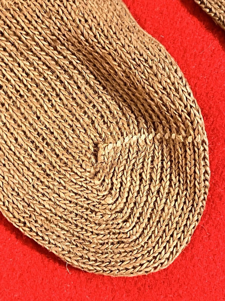 WWII Mountain-Ski Boot SOCKS-JUTE (Large) RARE!! Original!! Mint NOS Unissued!!