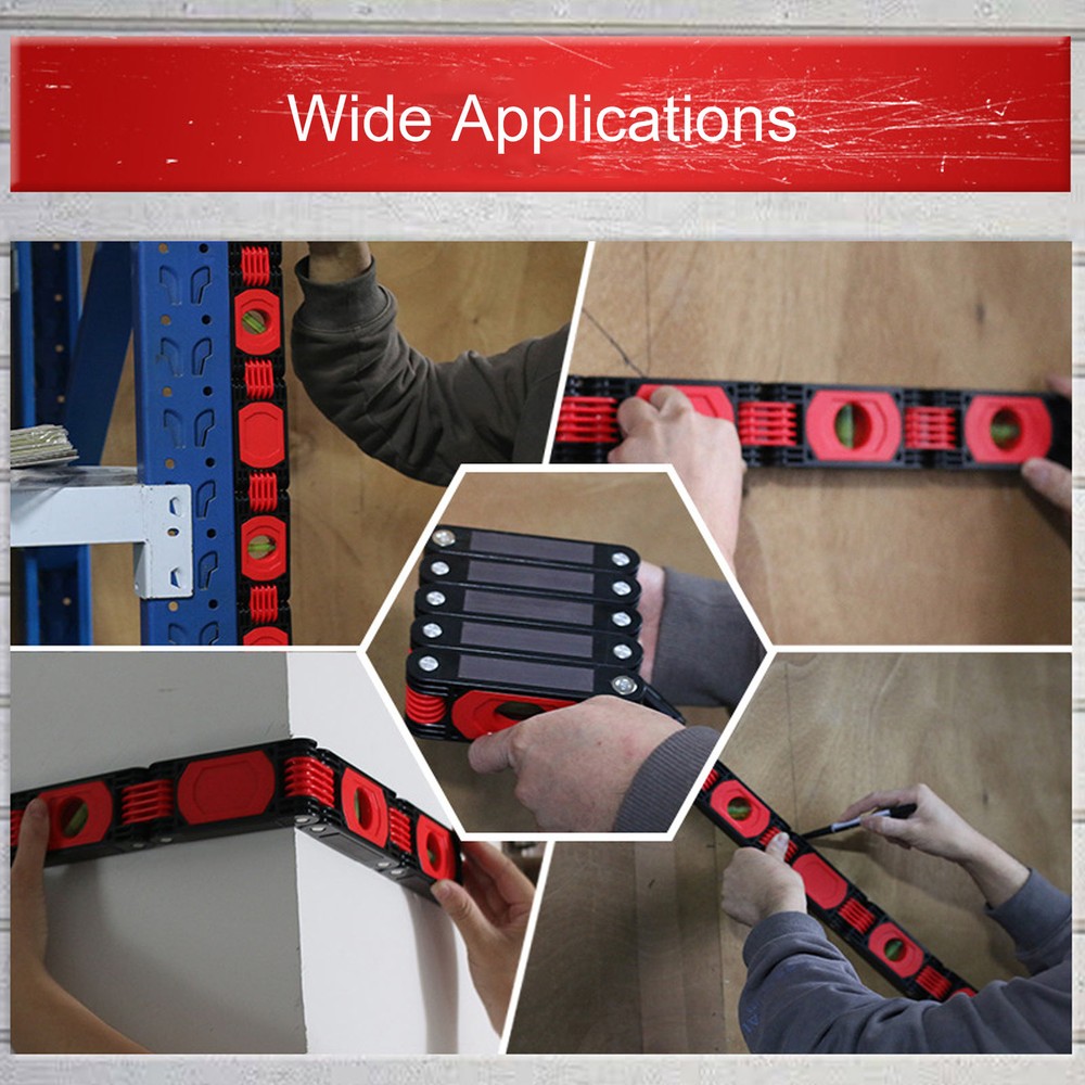 Foldable 72cm Multi Angle 6 Sections Magnetic Folding Measuring Tool