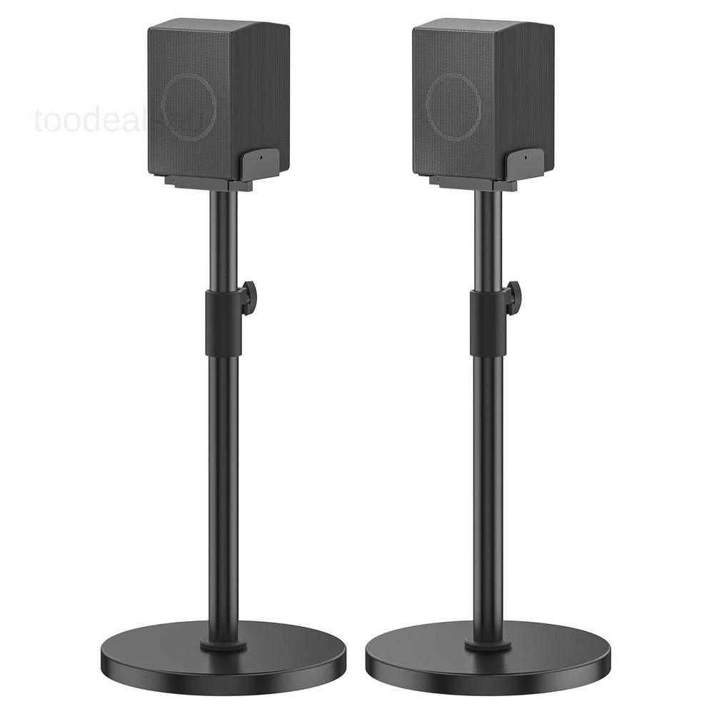 Height Adjustable Speaker Stands for Samsung HW Black