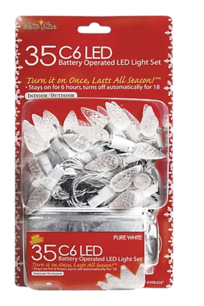 Brite Star B/OP 35 lt C6 LED Light Set Pure White