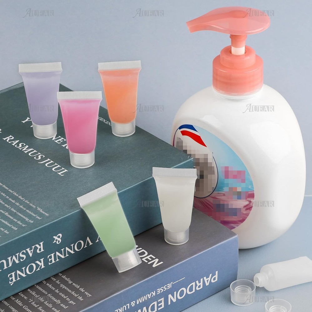 10 PCS Empty Refillable Plastic Soft Tubes Squeeze Cosmetic Bottles Packing 5ml