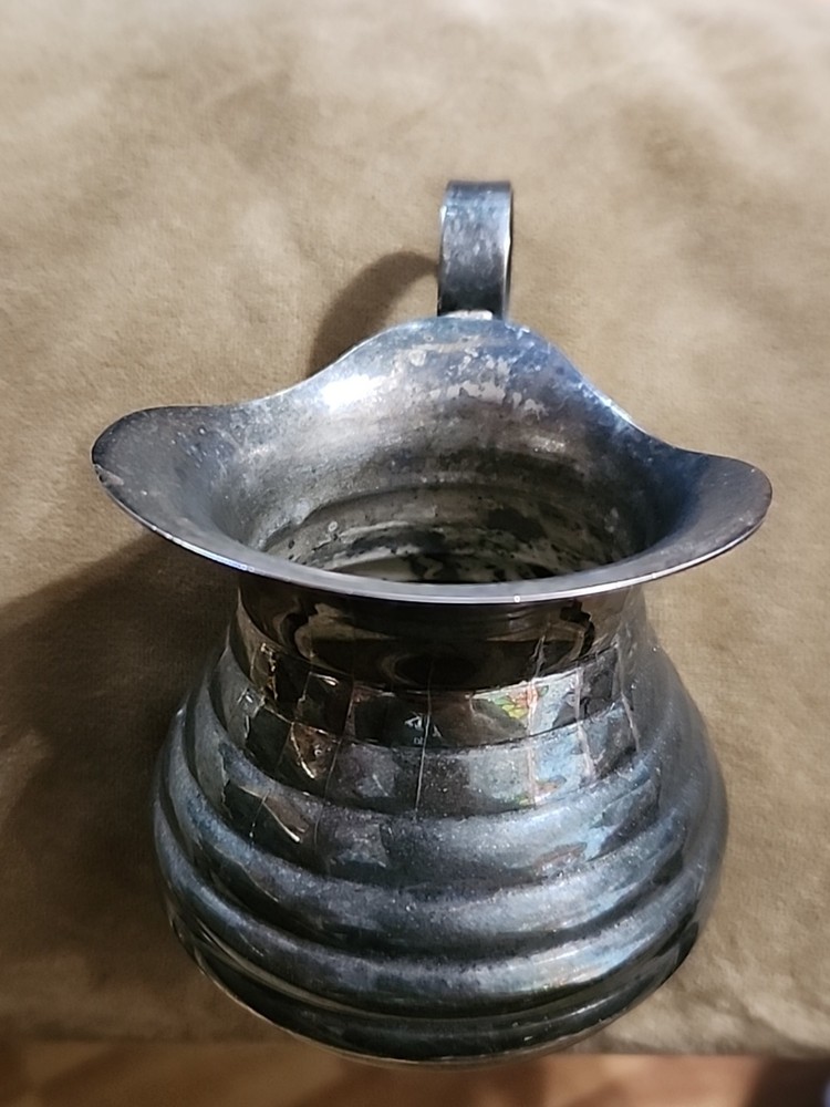 vintage silver plated creamer