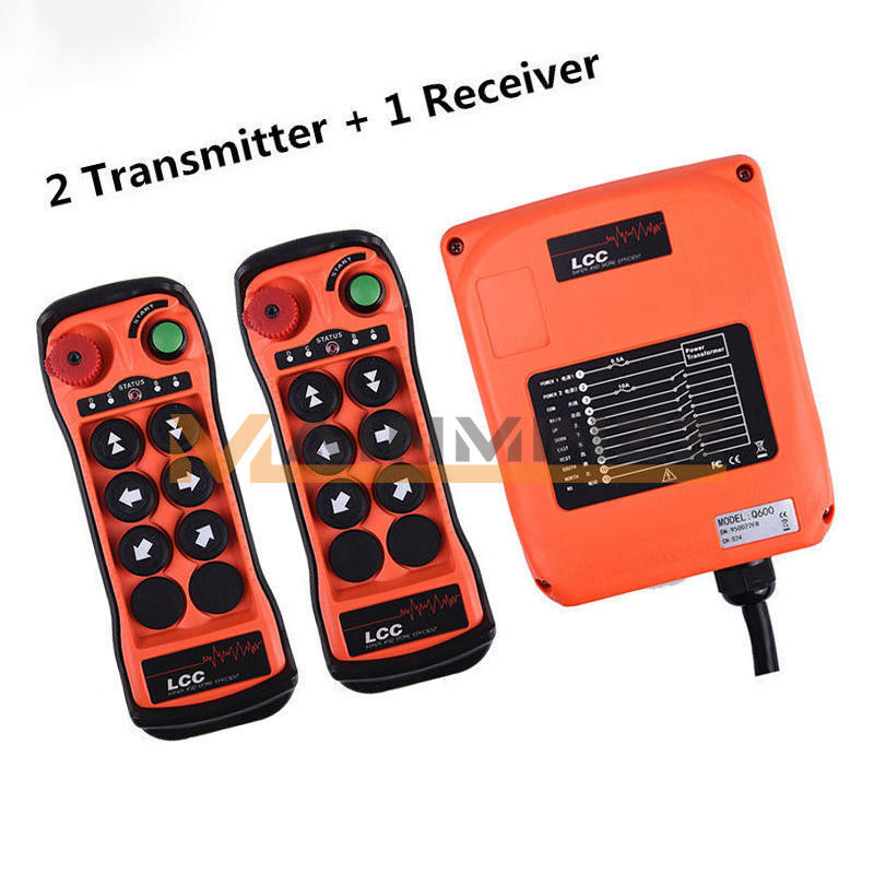 6Button 2T+1R Speed Hoist Crane Industrial Wireless Remote Control 12V-380VQ600