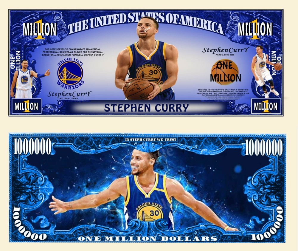 OUR STEPHEN CURRY NOVELTY NOTE (WITH PROTECTIVE SLEEVE)
