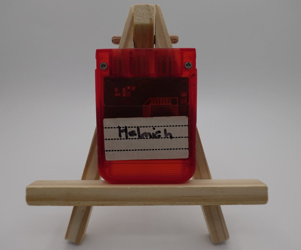 PlayStation one memory card Thrustmaster 1 Mb 15 Blocks Translucent red