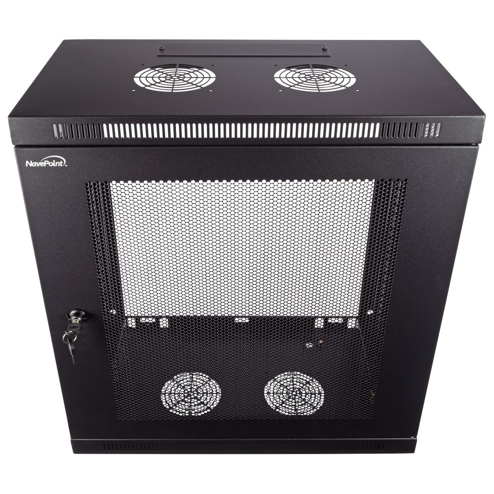 NavePoint Wall Mount Rack Enclosure Server Cabinet 16.5 Inch Deep, Switch-Depth