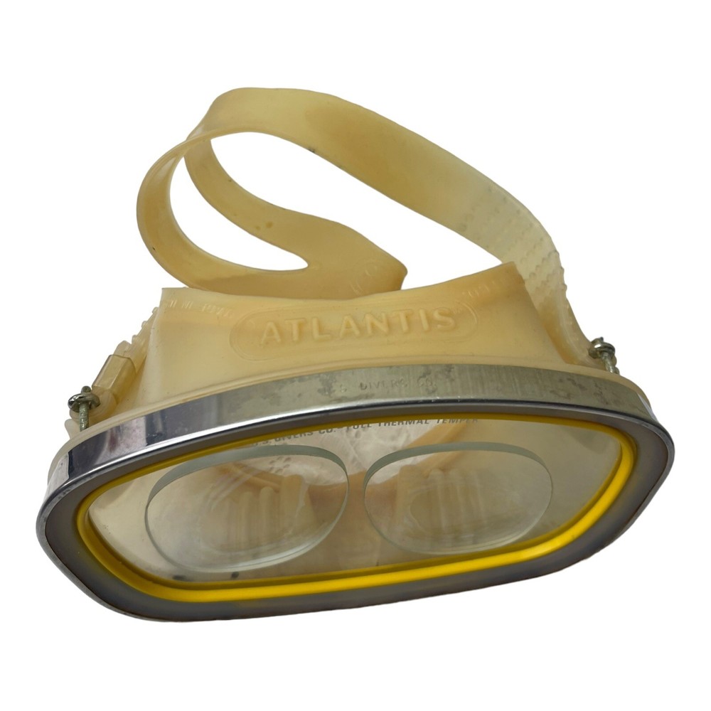 Vintage US Divers Atlantis Dive Mask Full Thermal Temper With Reader Glasses