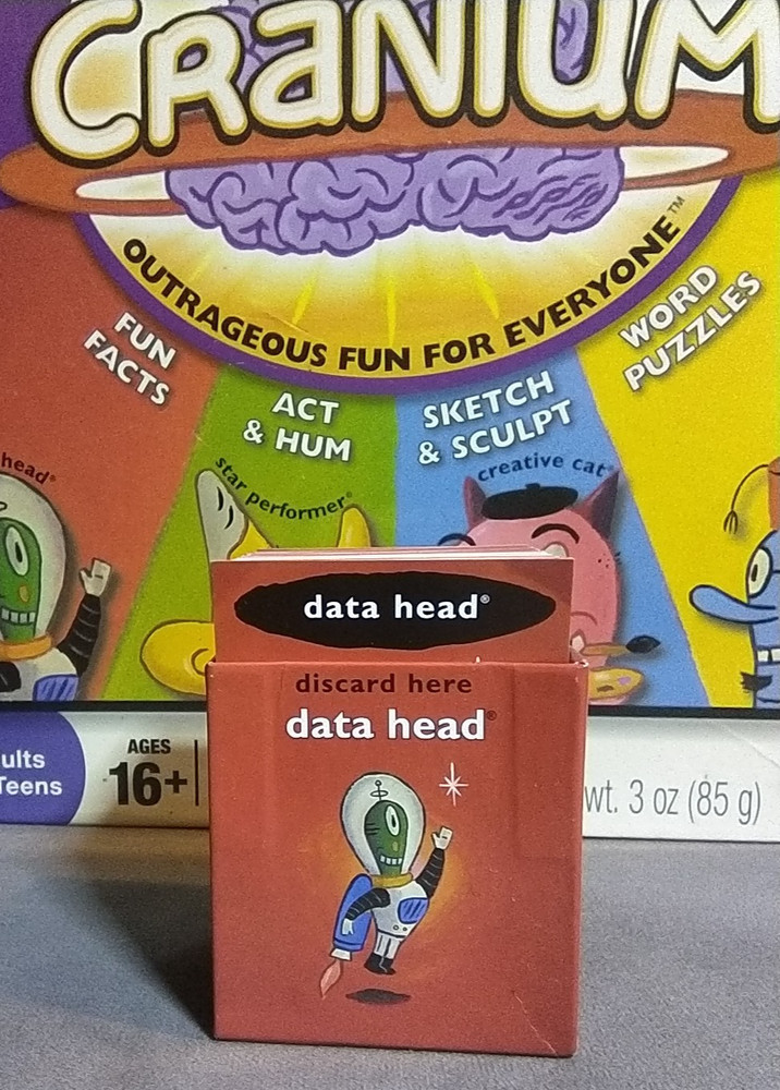 Cranium Board Game Replacement Cards Data Head Fun Facts Red Cards 2008 Hasbro