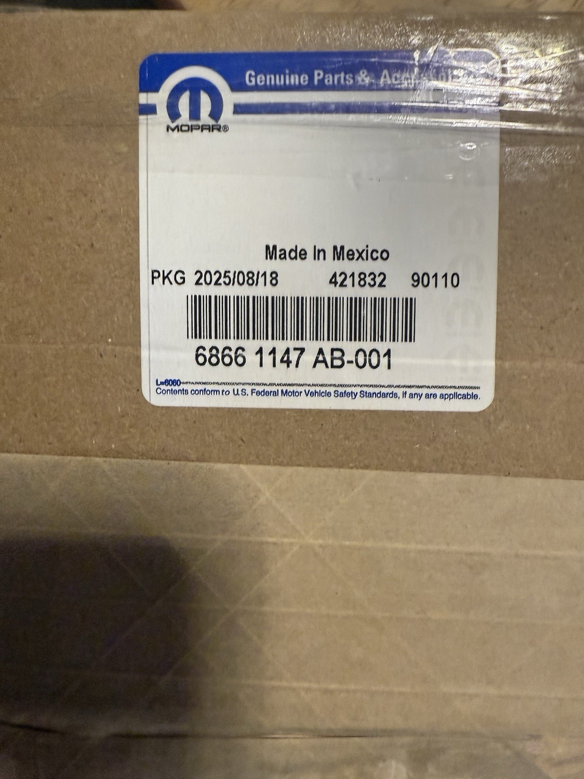 Right Intake Camshaft 3.6L  2016-2023 OEM MOPAR 5047913AD/68661147AB KIT NEW