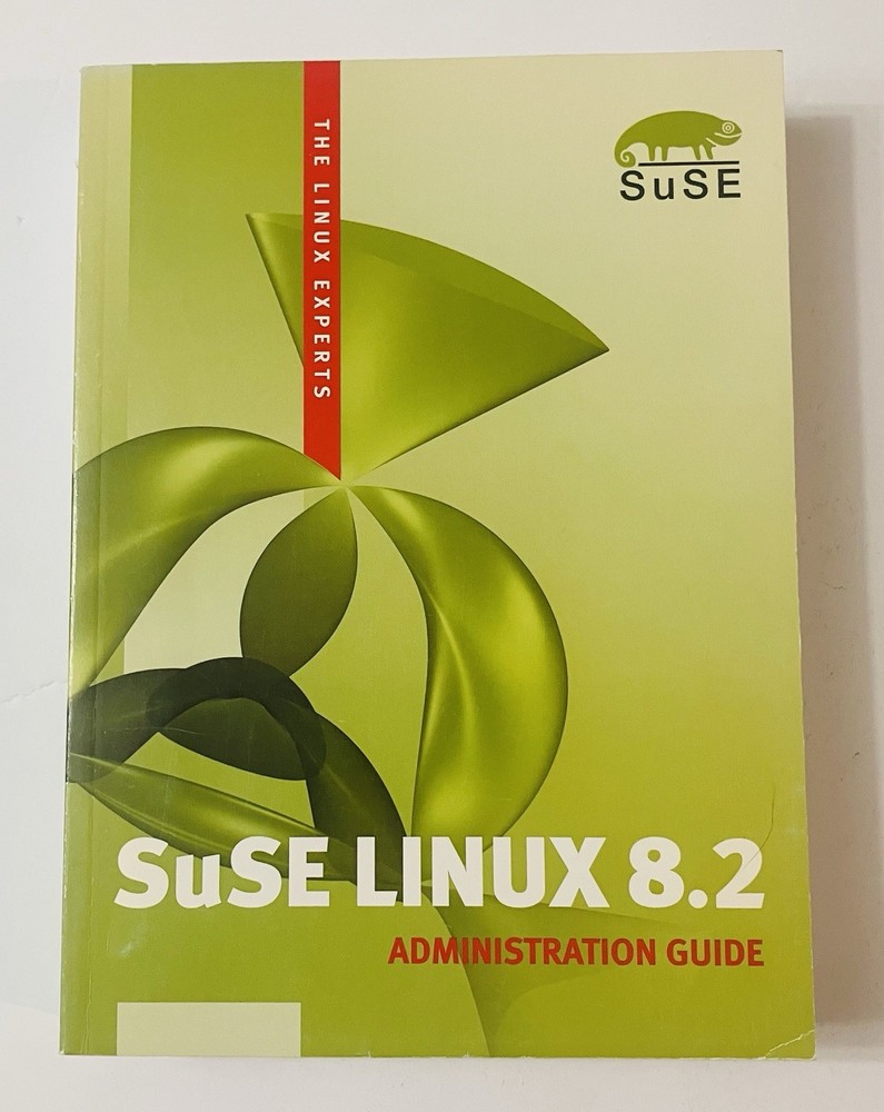 SuSE Linux 8.2 Administration Guide (2003) Vintage Linux Manual | VG Condition