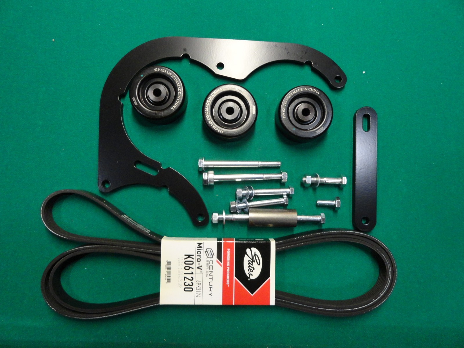 Triple Alternator Bracket Chevy/GM 5.7L 1996-2000 using ad244 case style alts