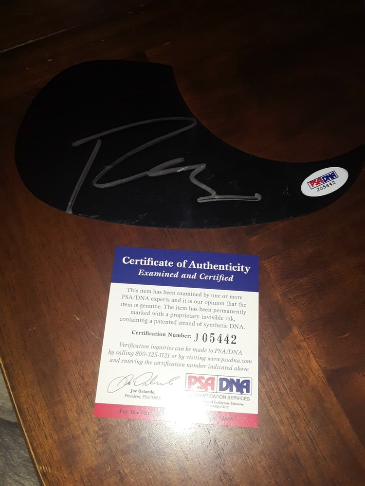 Rob Thomas Signed Guitar Pick Guard PSA DNA Coa Matchbox Twenty Autographed