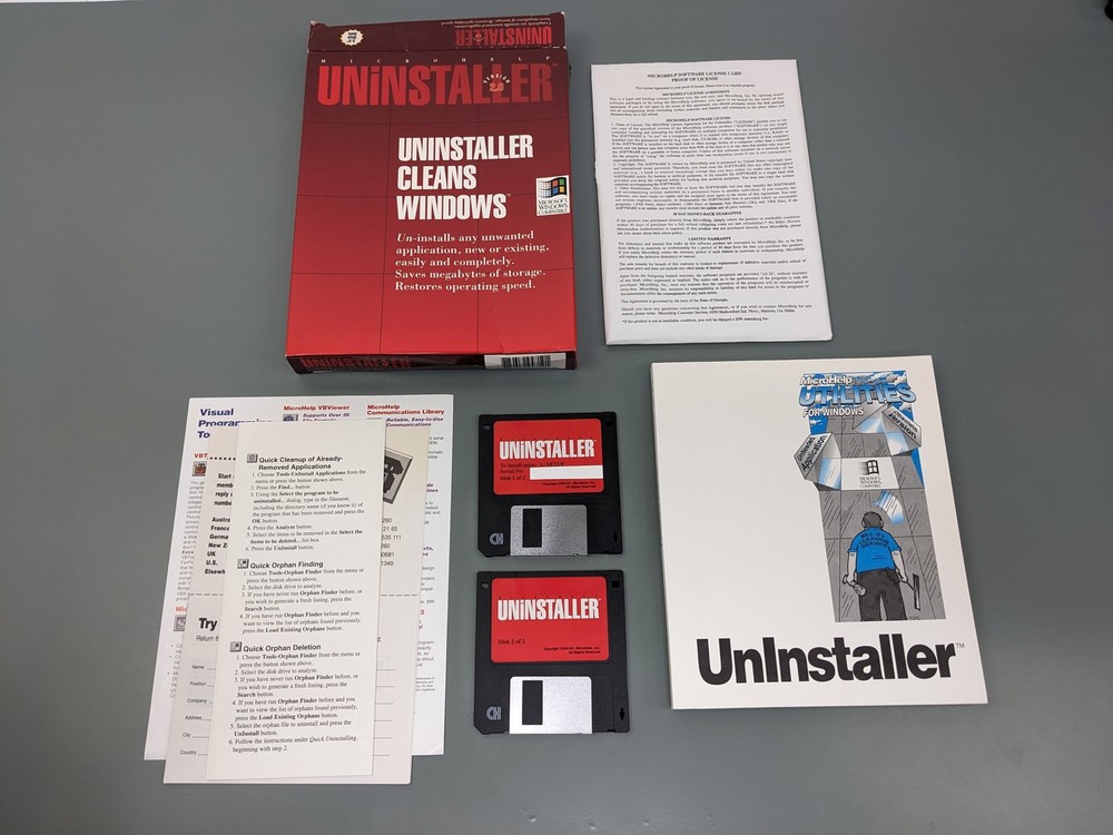 MicroHelp Uninstaller 2.0 ~ Retro PC Cleaner Software
