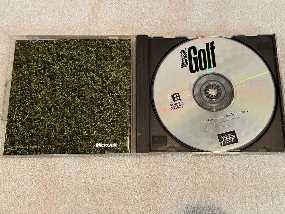 1993 Microsoft Golf PC Windows Compatible CD-ROM