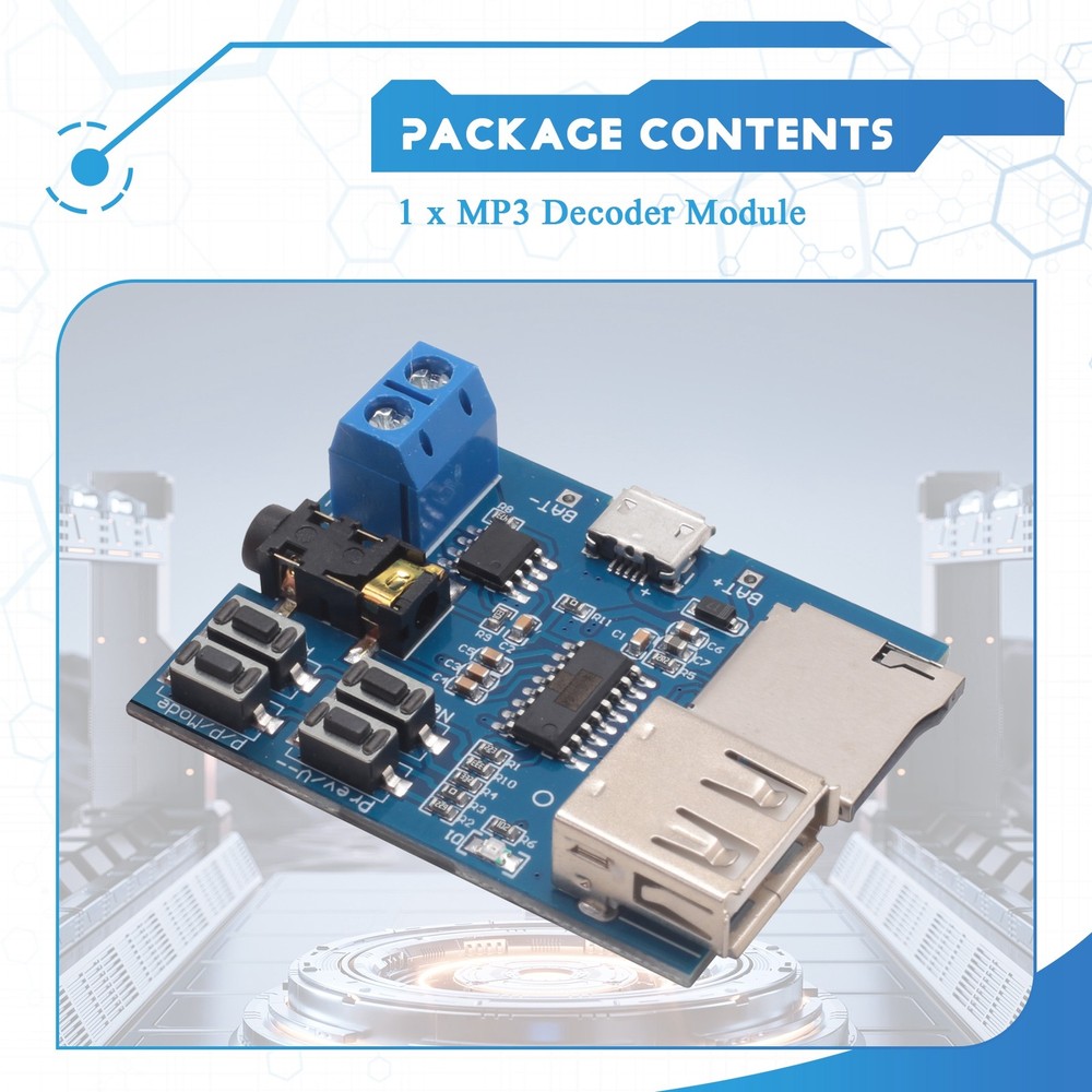 Mp3 Lossless Decoders Decoding Amplifier Mp3 Player Audio Module Mp34989