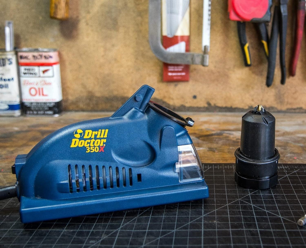 DD350X Drill Bit Sharpener - 3/32" to 1/2" - Electric Sharpener - High Speed