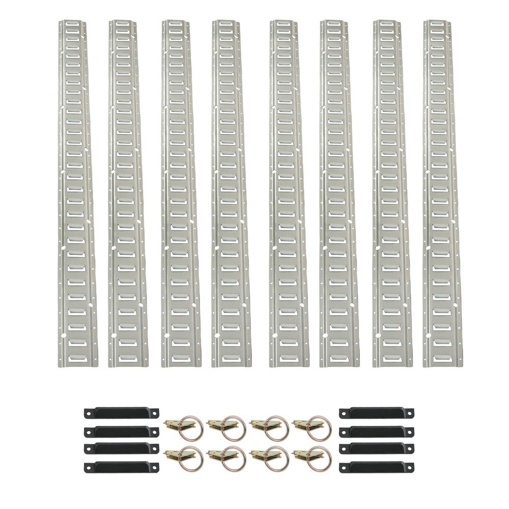 24PCS 5ft E Track Kit – Secure Tie-Down Rails for Enclosed Cargo Trailers