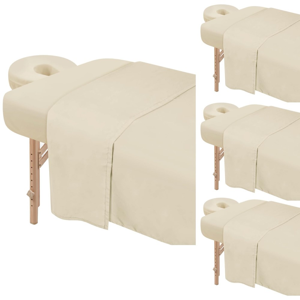 Premium Microfiber Massage Table Sheets Set - 3 Piece Cover, Fitted Sheet & Face