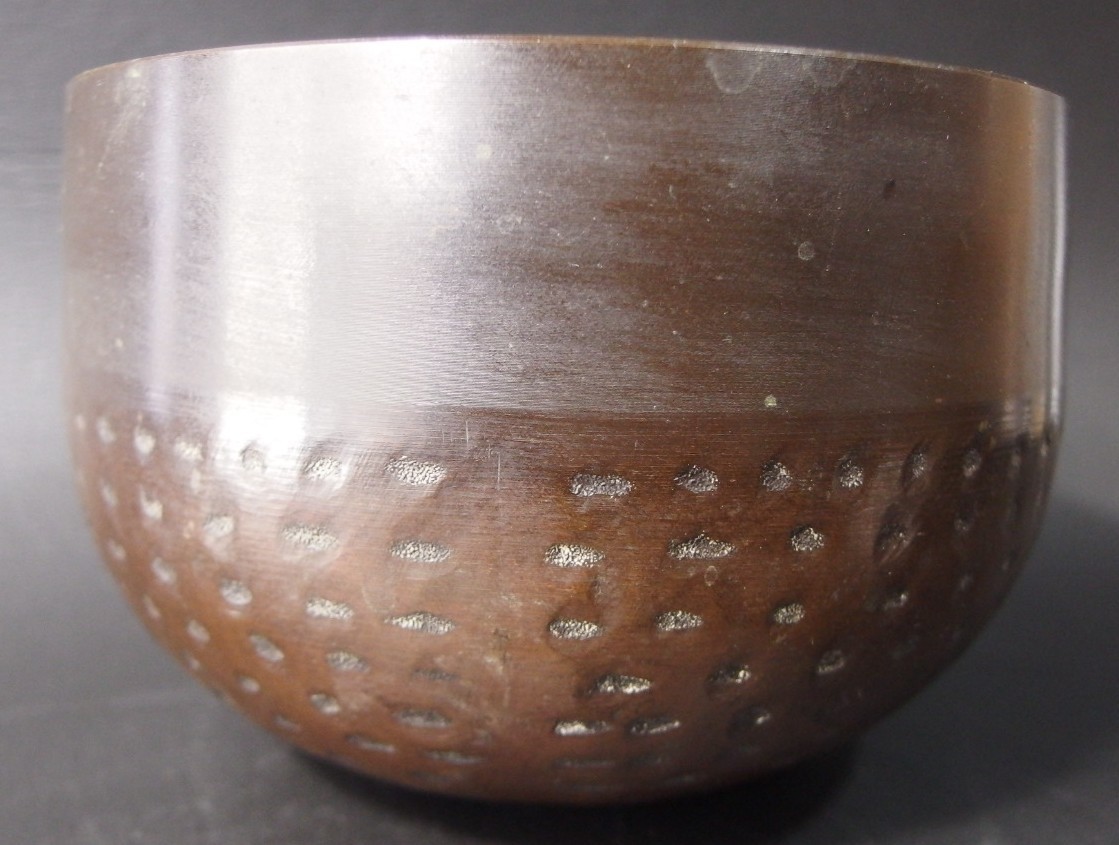 or25110 JAPANESE BUDDHIST SINGING BOWL ORIN GONG 6.3 inch / 16 cm Wide VINTAGE