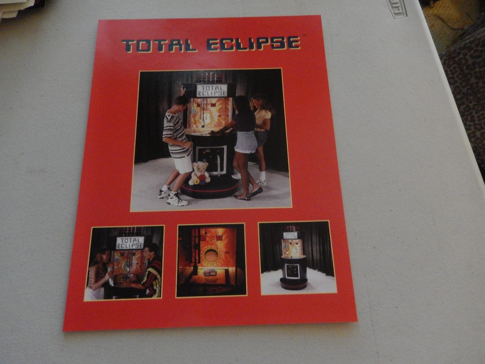 NOS BOB'S SPACE RACERS  TOTAL ECLIPSE   arcade game flyer