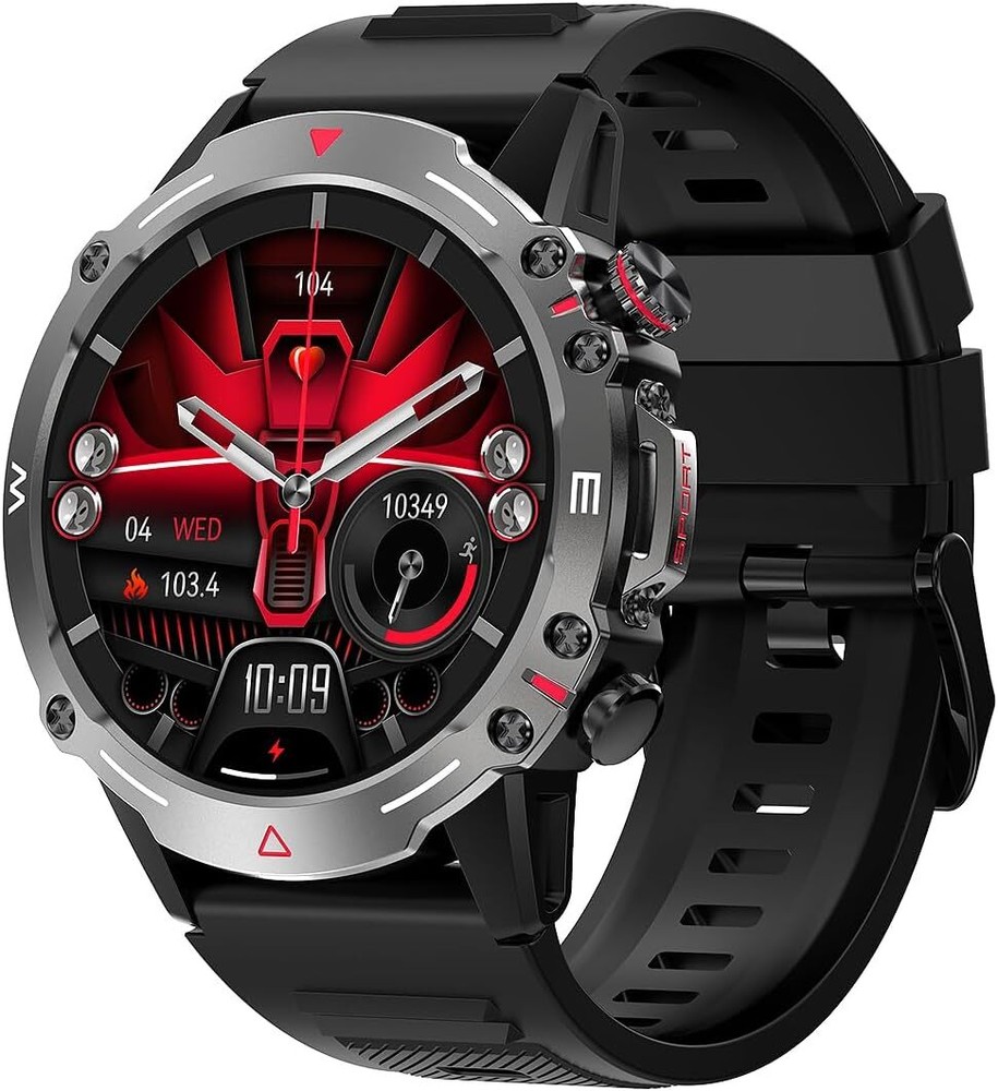 Smart Watch Bluetooth Call 1.43" AMOLED NFC IP68 HR SpO2 Sleep iOS Android