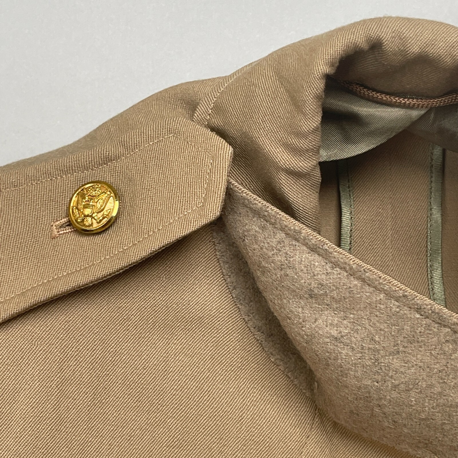 Vintage WWII 1943 US Army Issued 575 Summer Uniform Tunic Pants 5 Bars Size 34S