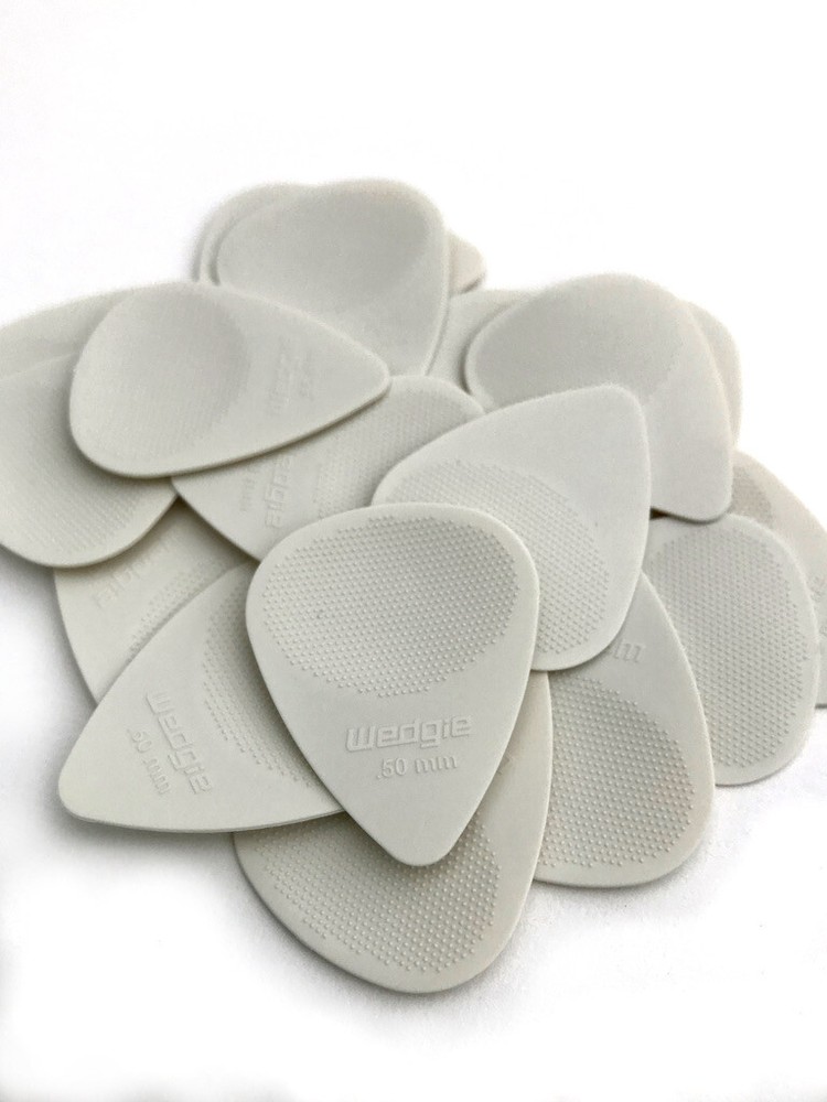 Wedgie Nylon XT Guitar Picks | Textured | .50 mm | Cream | 36 pcs