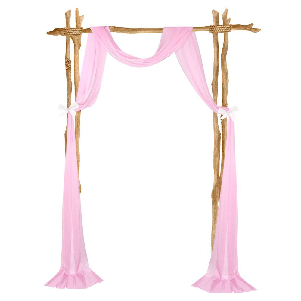 Wedding Arch Draping Fabric, 1 Panel 20 FT Backdrop Curtains, Pink