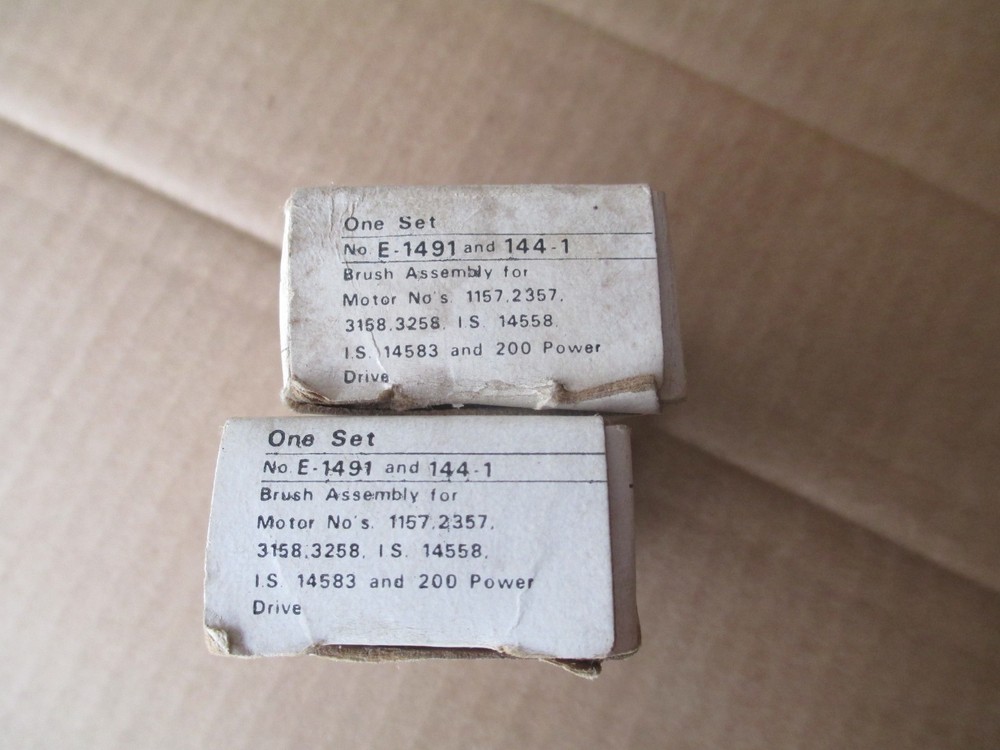 2 SETS RIDGID E-1491 & 144.1 BRUSH ASSEMBLY NEW