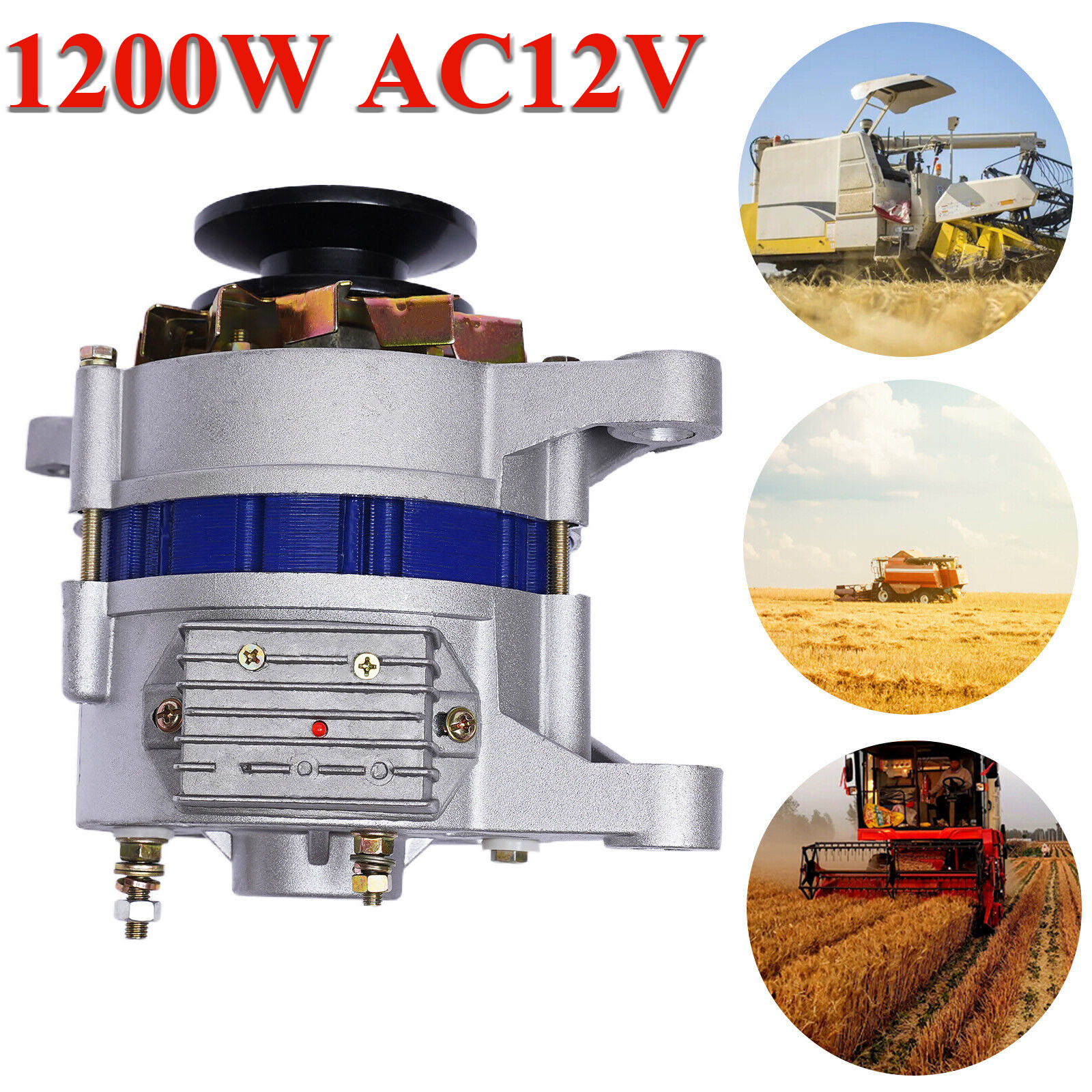 1200W Permanent Magnet Synchronous Generator DC Low Rpm Alternator Charging