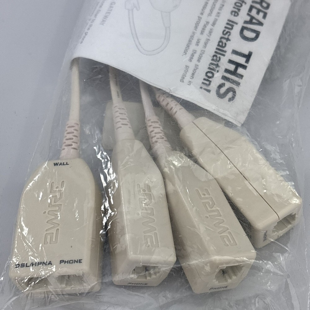 2Wire DSL Filter Kit 4 Pack Inline DSL Phone Filters