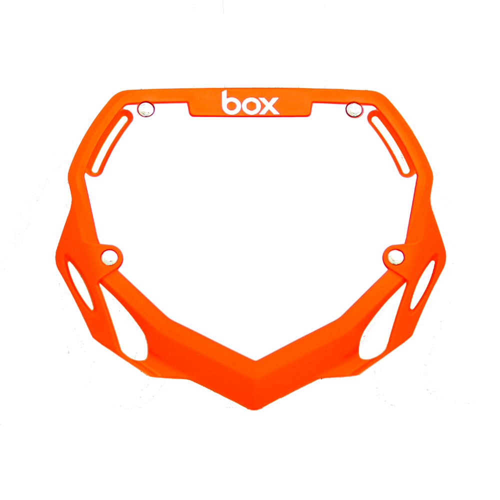 BOX TWO componets Number Plate Mini/Cruiser purple/orange