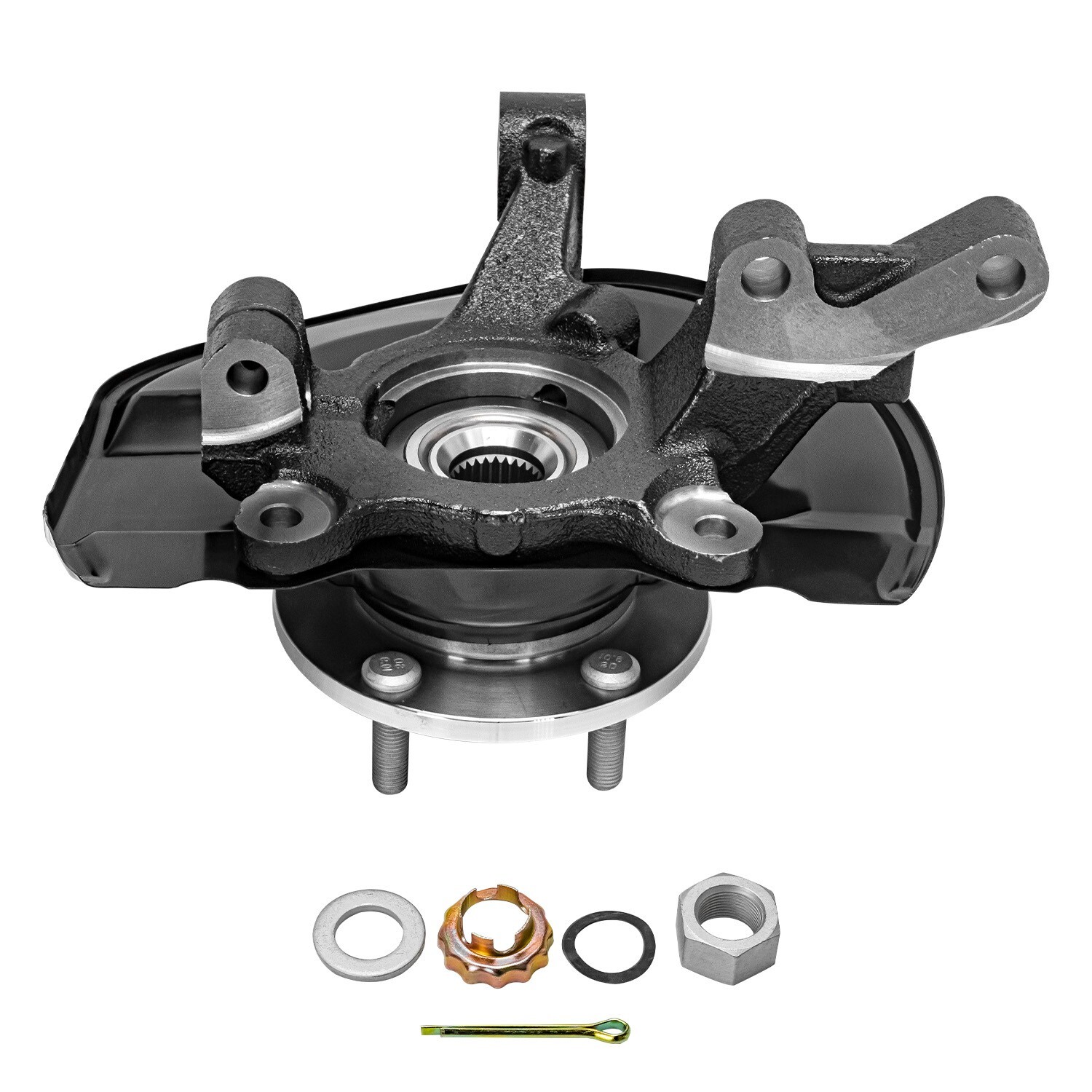 Front Left Steering Knuckle+Wheel Hub Bearing for 2007-2017 Jeep Patriot Compass