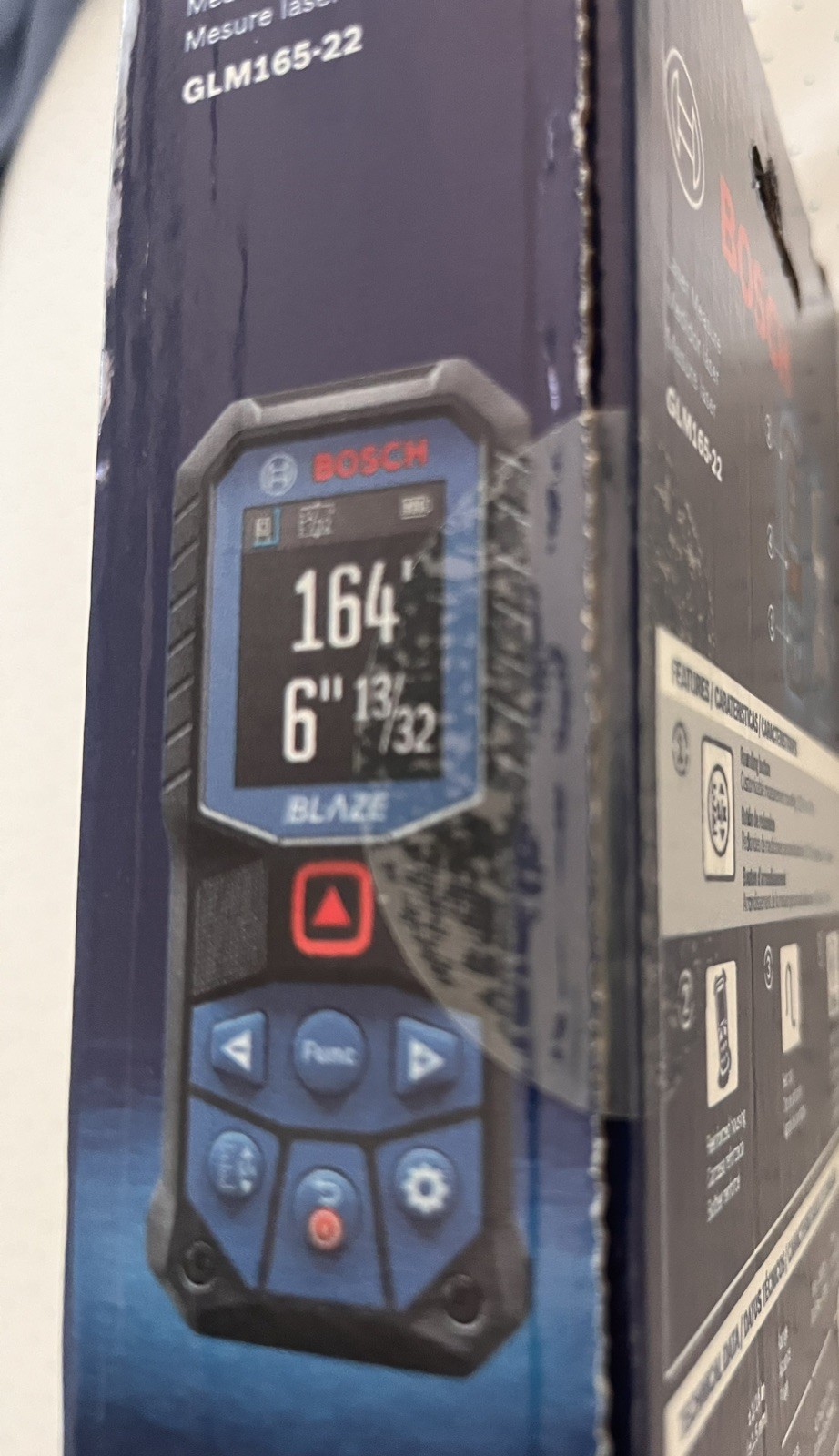 Bosch Blaze Laser Distance Measure 165’ GLM165-22 NEW