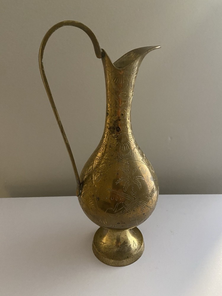 ANTIQUE Arabian Brass Pitcher