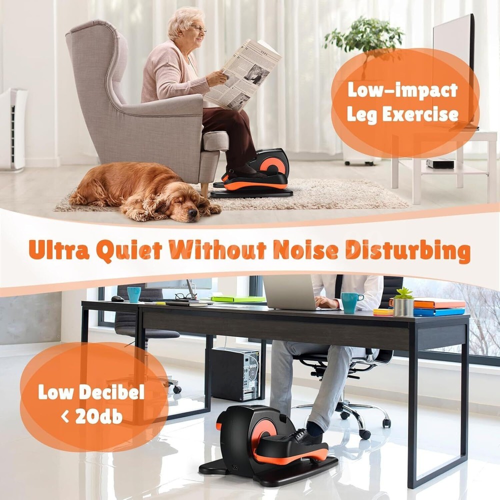 Ellipse Leg Exercise While Sitting Pedal Exerciser Under Desk Elliptical Machine