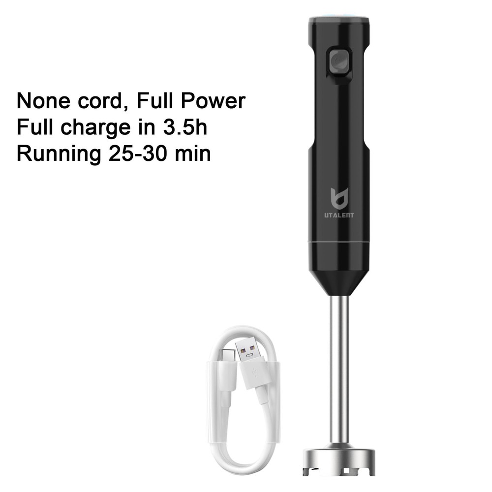 Cordless Hand Blender, Variable Speed Immersion Blender handheld Rechargeable...