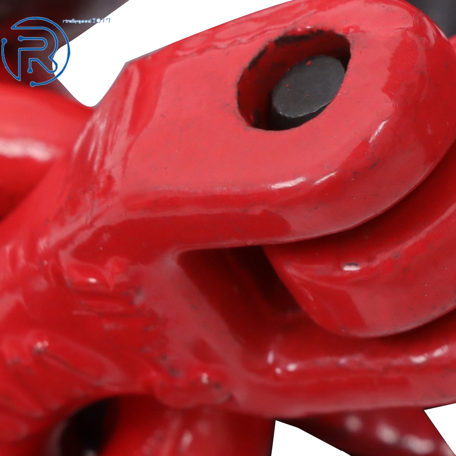 5/16" × 5' 11000 lbs Chain Sling 4 Legs G80 Lifting Chain with Grab Hooks Red