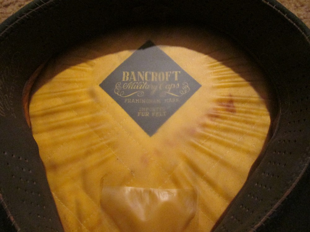 Pair WW2 US army officers visor caps