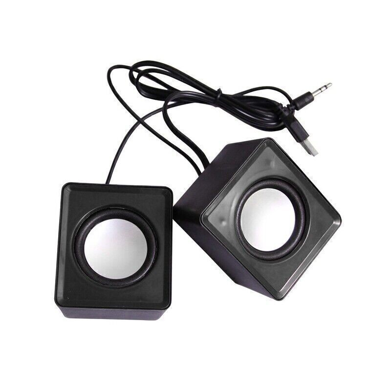 3.5mm Jack USB Wired Computer Speaker Stereo For PC Laptop Notebook Desktop FFpR