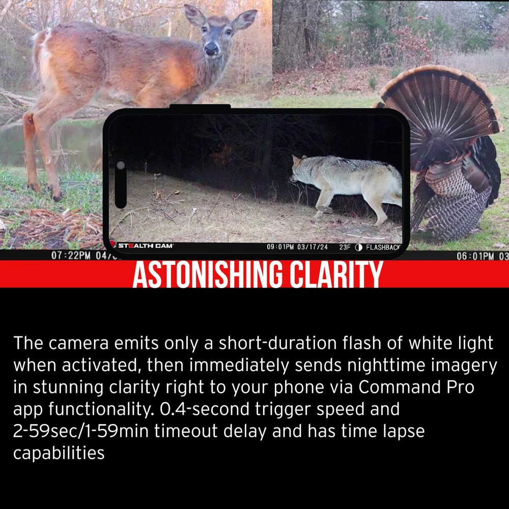 Stealth Cam Flashback White Flash Cellular Trail Camera 2-Pack Bundle HUNTING