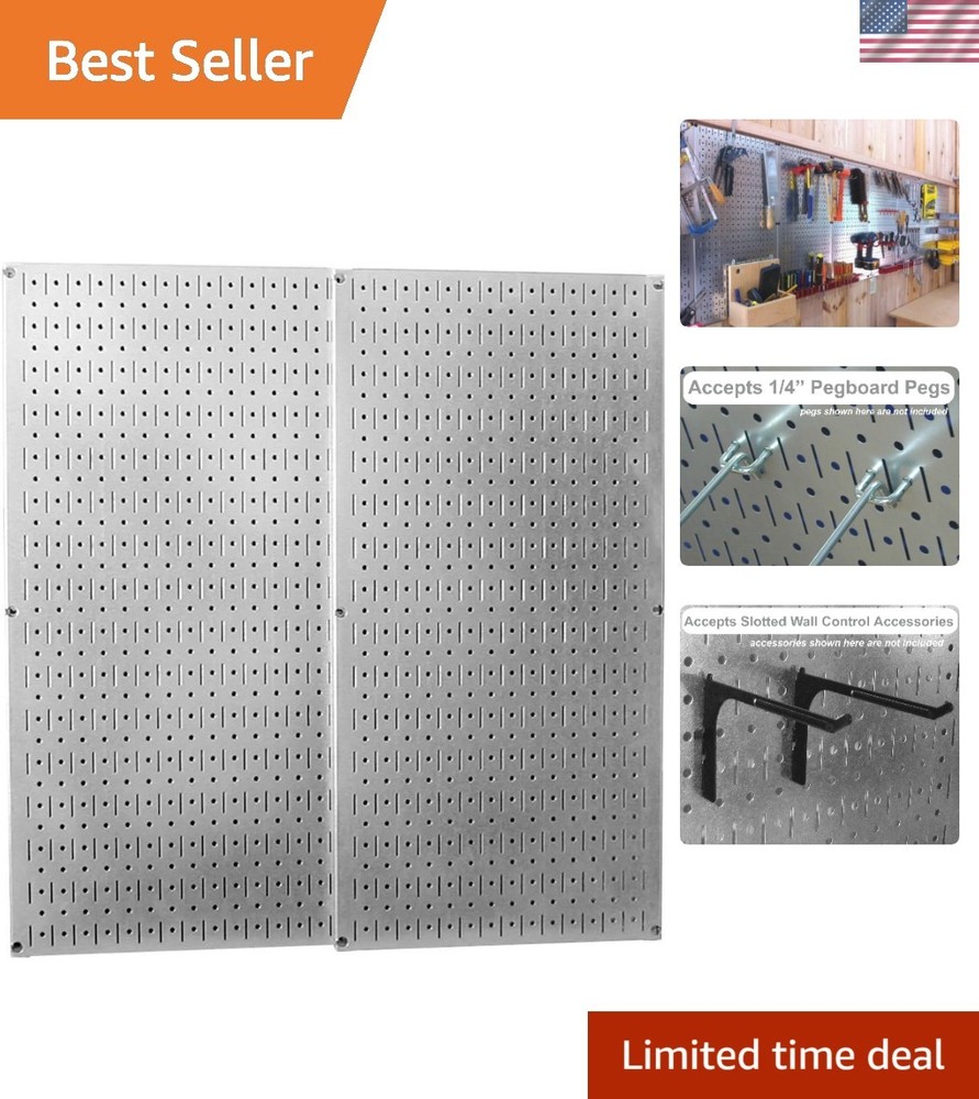 30-P-3232GV Galvanized Steel Pegboard Pack