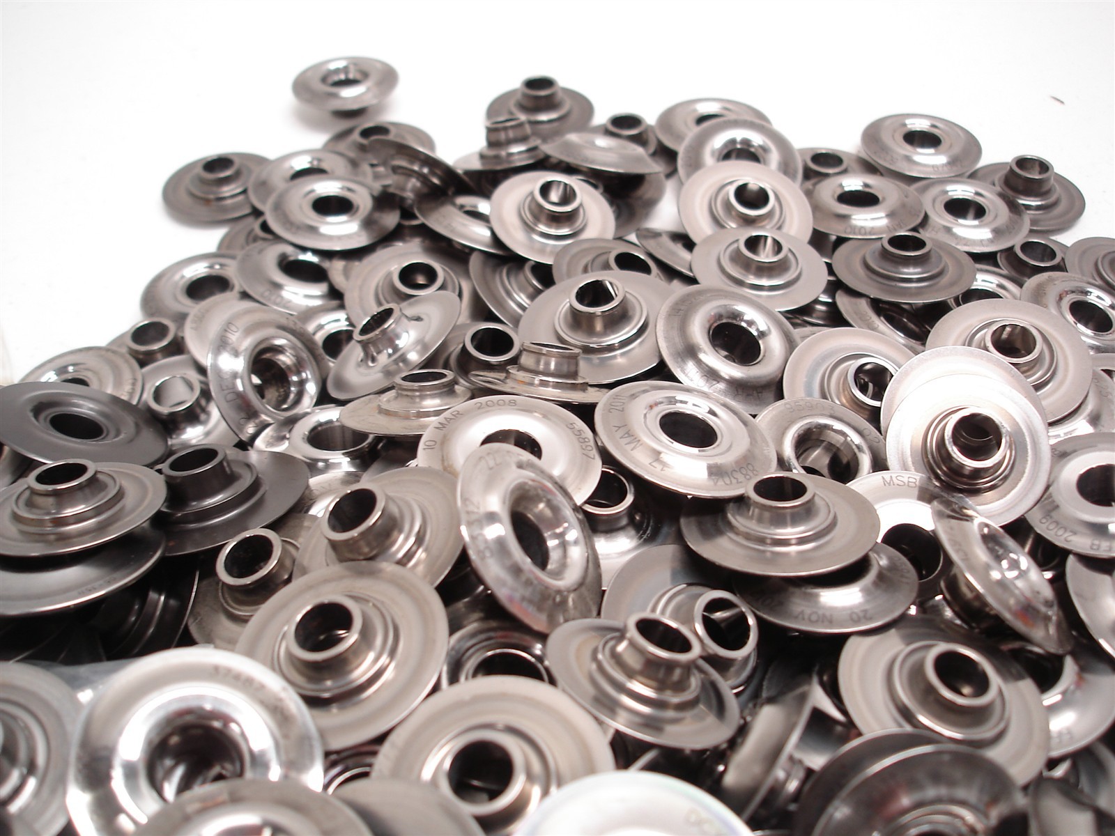 BULK 615 pcs NASCAR DEL WEST STEEL VALVE SPRING RETAINERS MINI TOPLOCK HENDRICK