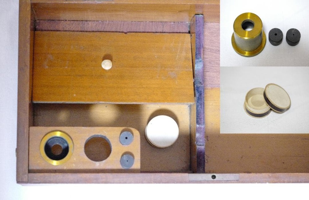 microscope antique vintage collectible E. mester's bacterial microscope