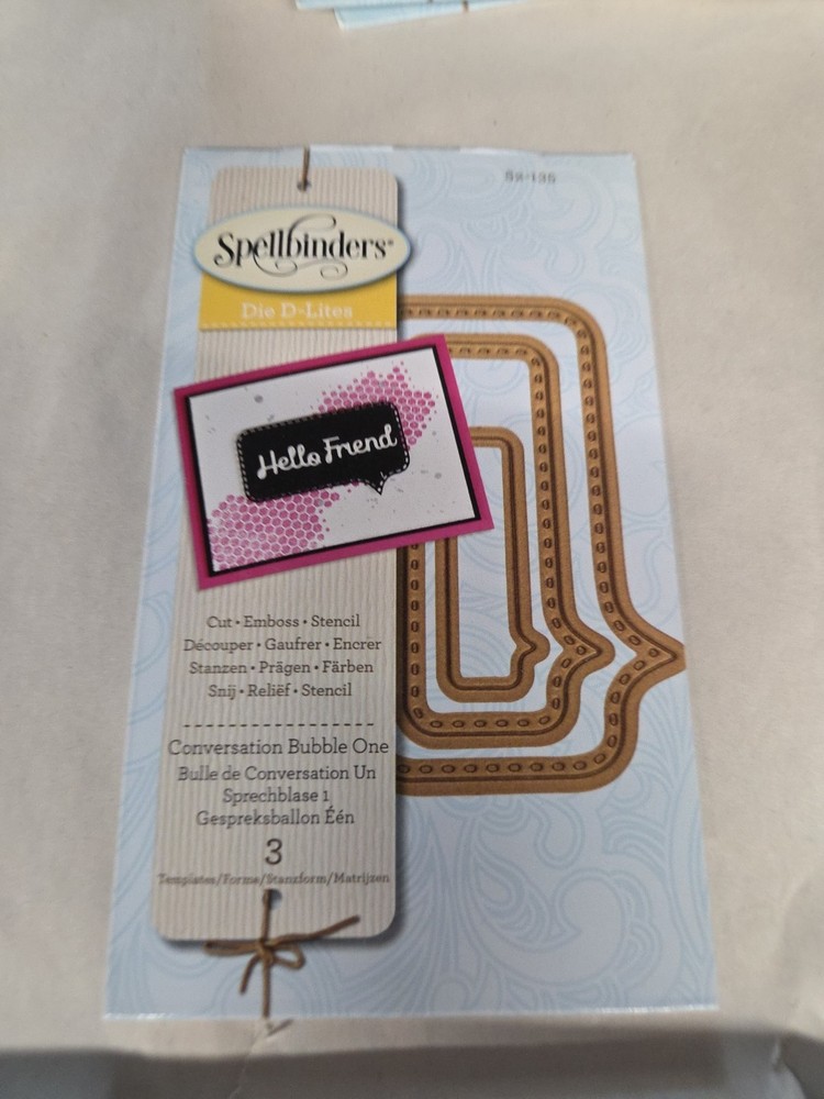 Spellbinders Dies Conversation Bubble One