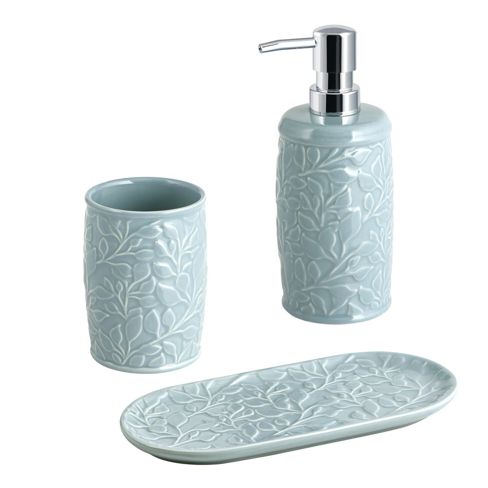 Floral Ceramic Toothbrush Holder