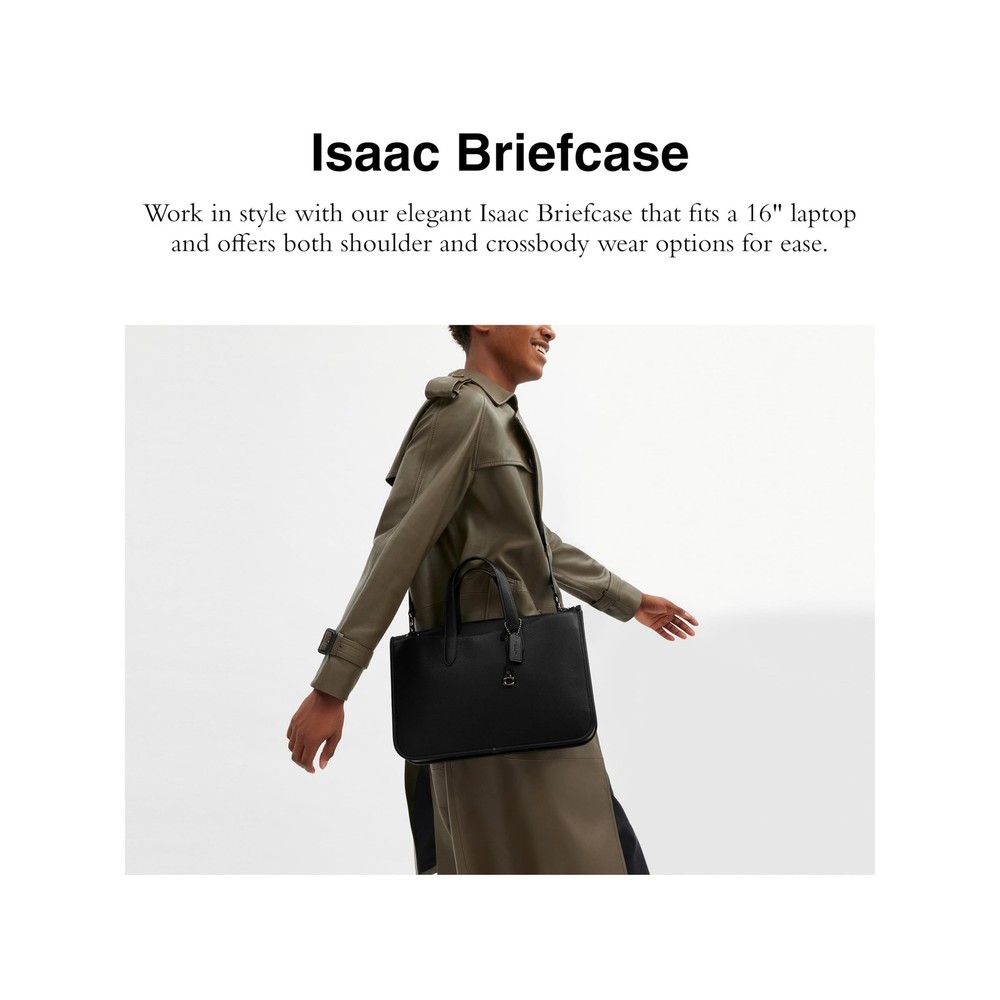 COACH Isaac Briefcase One Size Black
