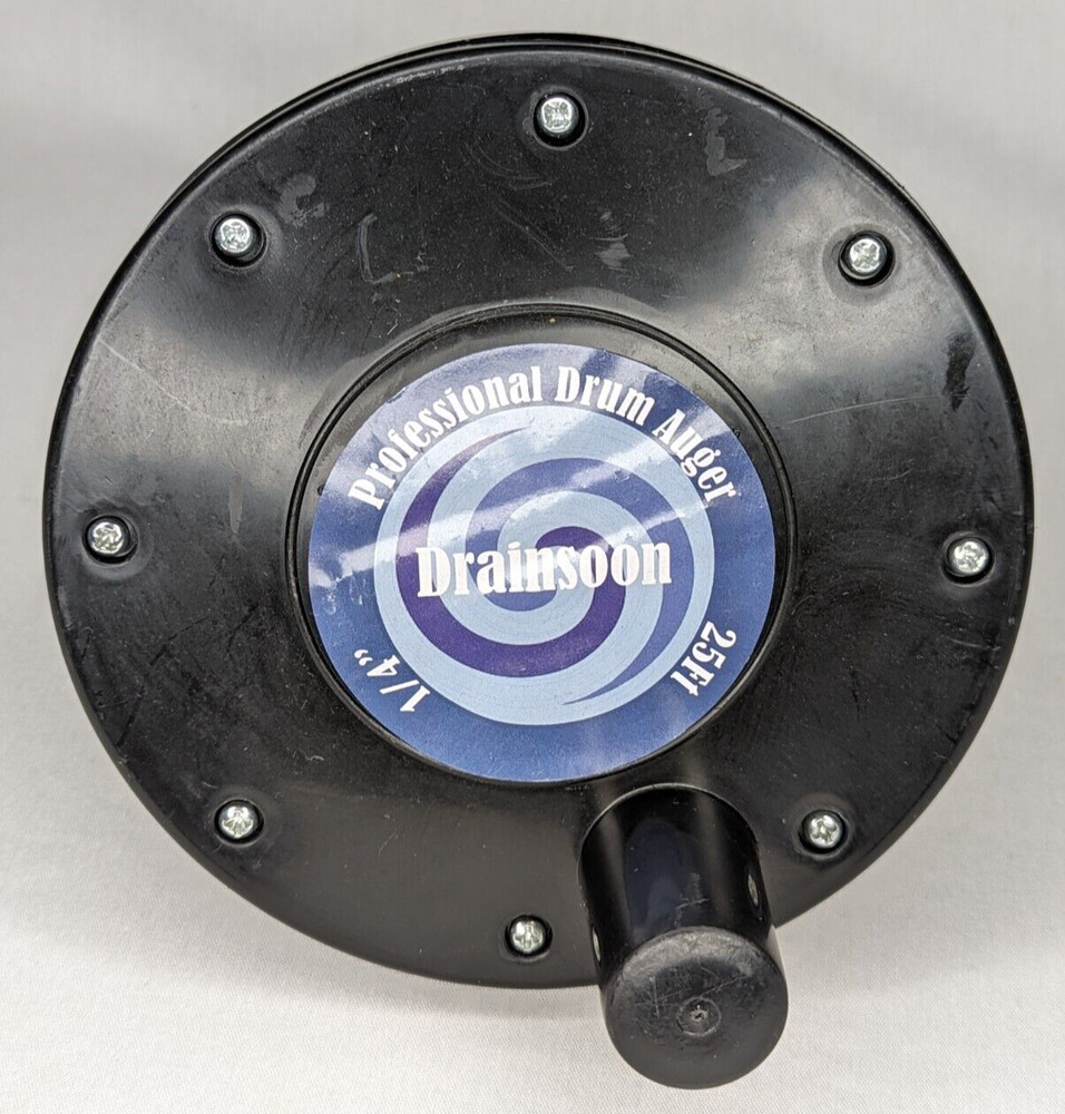 Drainsoon Pro Drum Auger 25 Ft 1/4"